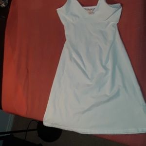 White Halter top Dress.  S/P